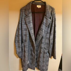 Women’s plus size long dress coat